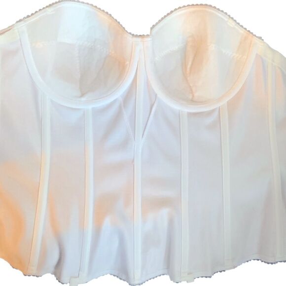 Dominique White Strapless Bustier 40B NWT clean unused store stock - Picture 7 of 14